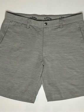 Callaway Light Gray Men's Flat Front Golf Shorts size 36